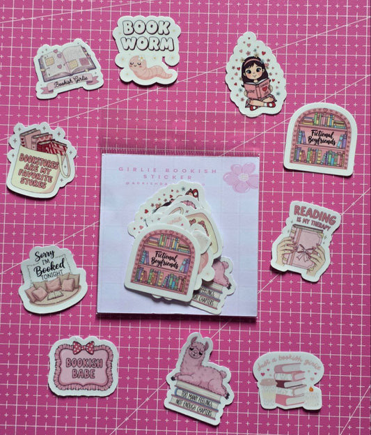 Girlie Bookish Sticker Pack