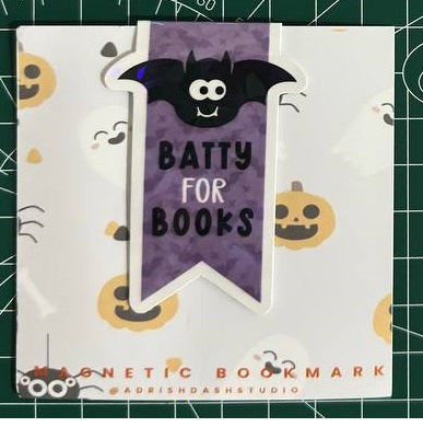 Halloween Magnetic Bookmarks - Batty For Books