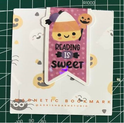 Halloween Magnetic Bookmarks - Reading is Sweet