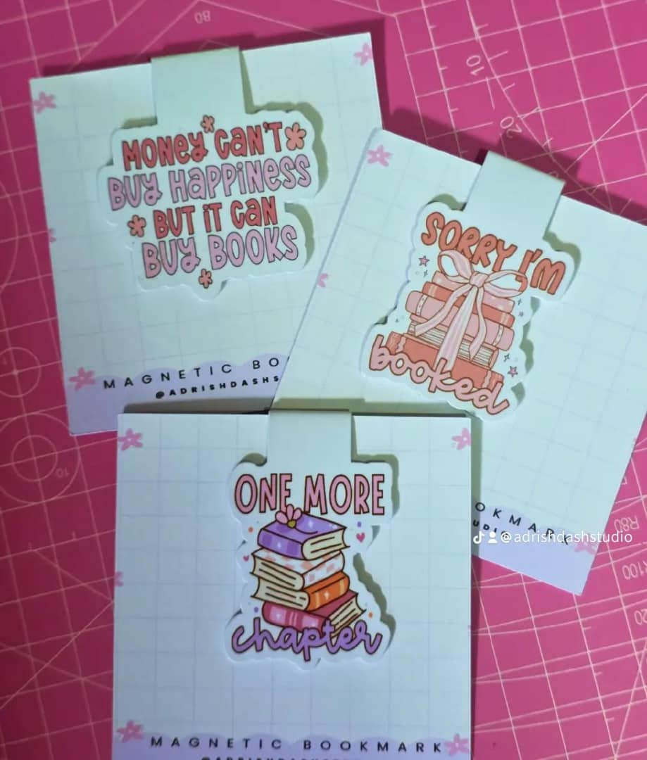Cute Bookish Magnetic Bookmarks | Aesthetic Gifts for Book Lovers