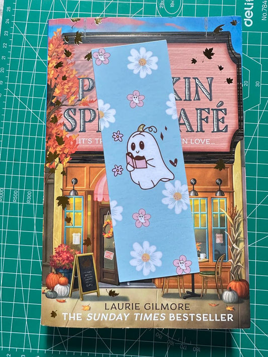 Reading Kawaii Halloween Bookmarks | Cute Ghost & Cozy Reading | Aesthetic Stationery