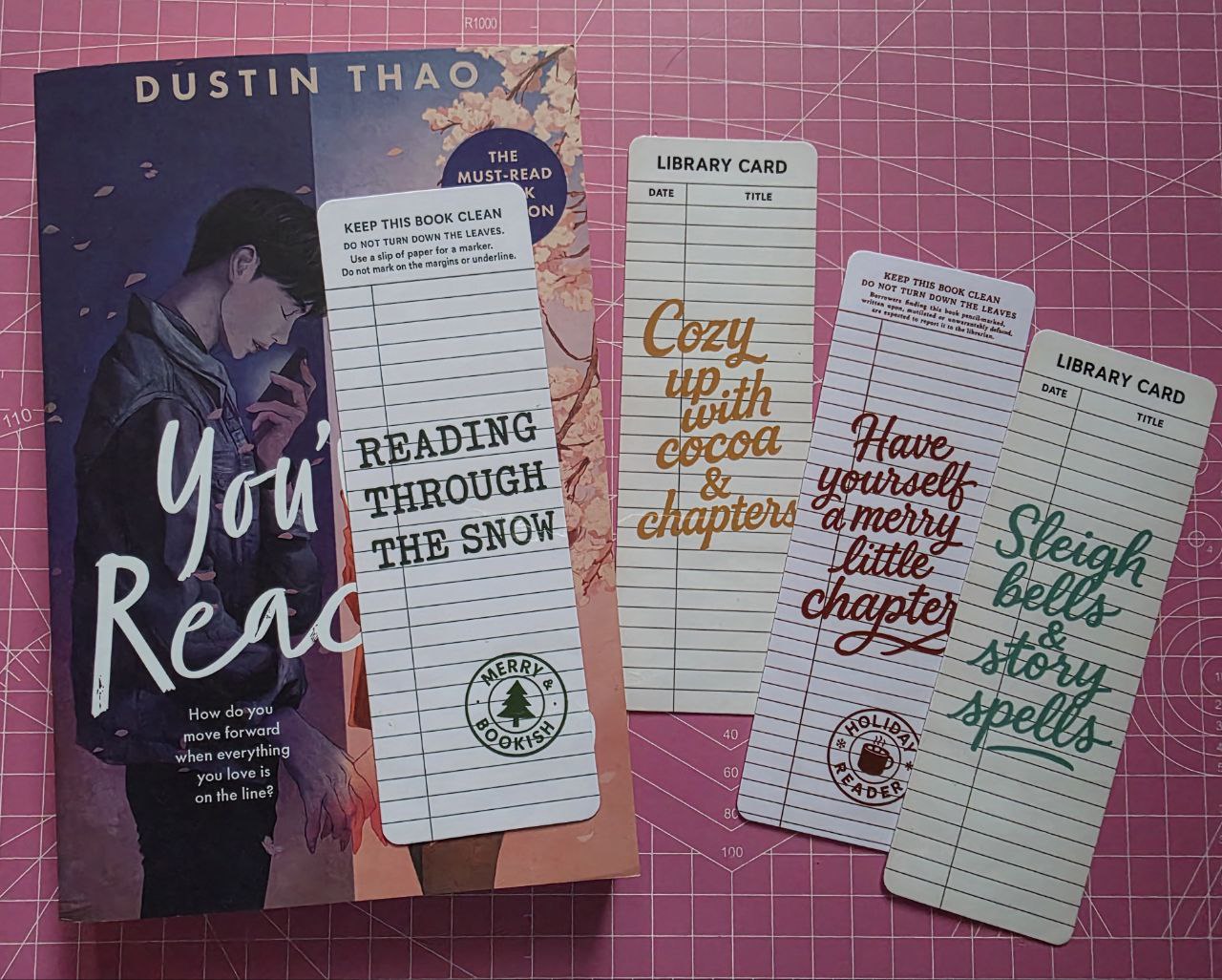 Holiday Library Card Bookmark – Glossy Finish